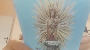 incredible, exaggerated and outrageous blasphemy. Drawing penises on the virgin mary